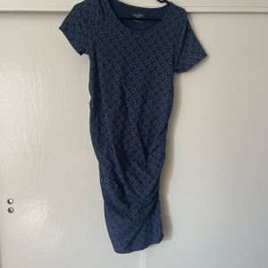 Target Isabel Blue Floral Maternity Dress Bodycon S